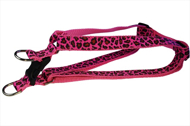 Sassy Dog Wear LEOPARD-FRUIT PUNCH4-H Leopard Dog Harness- Pink - Large