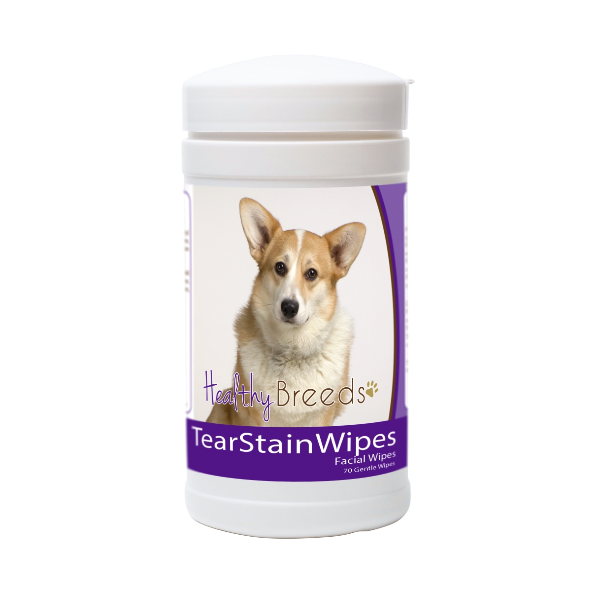 Healthy Breeds Cardigan Welsh Corgi Tear Stain Wipes 70 Count