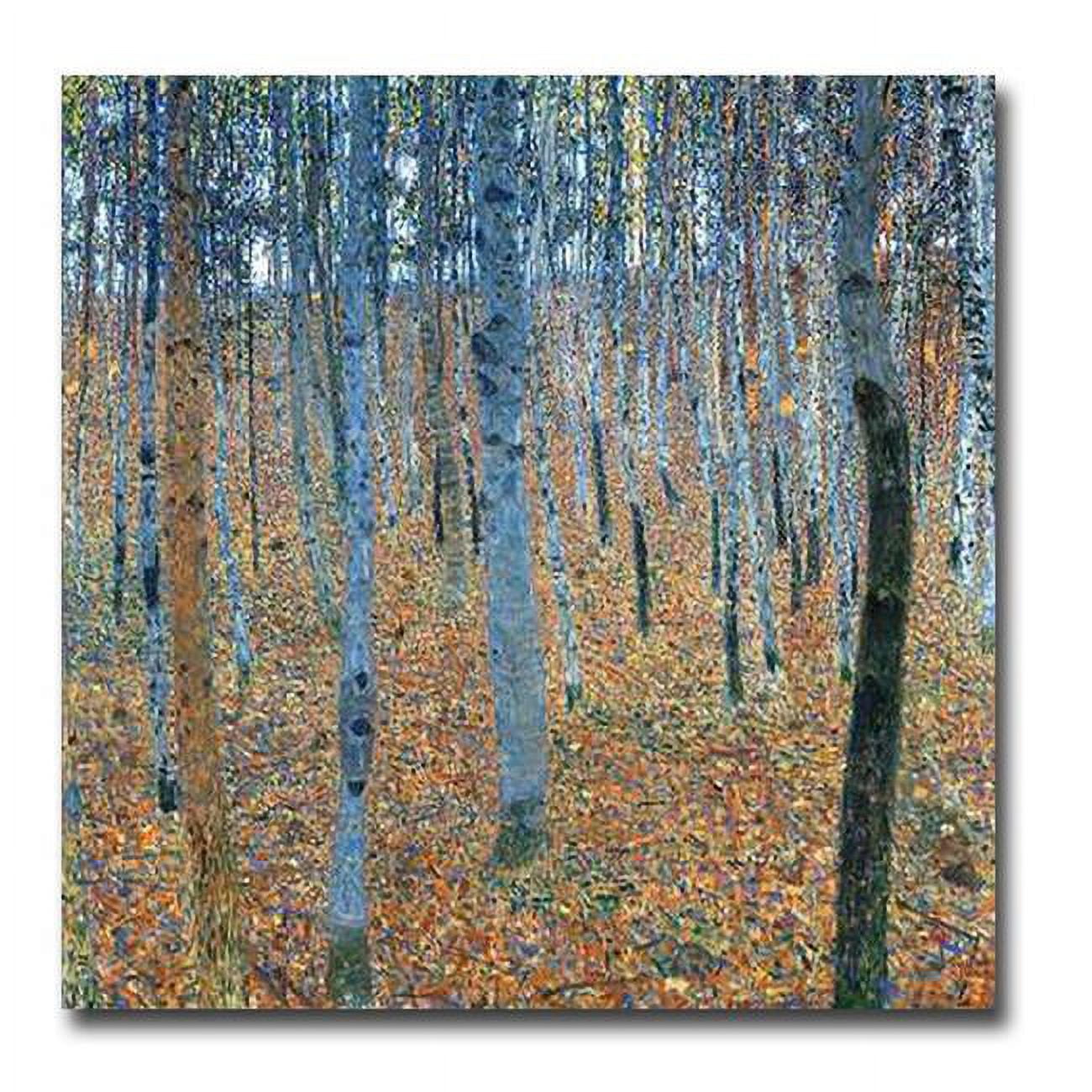 PerfectPillows Beech Grove I by Gustav Klimt Premium Gallery-Wrapped Canvas Giclee Art - Ready-to-Hang, 30 x 30 x 1.5 in.