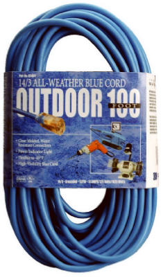 Coleman Cable 02569-06 100 ft. Blue Extension Cord