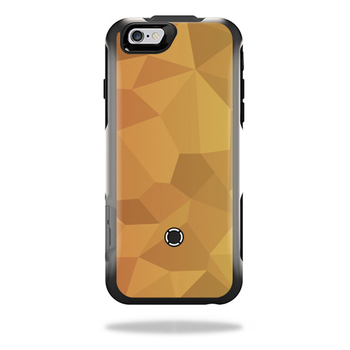 MightySkins OTRIP6-Red Orange Polygon Skin for Otterbox Resurgence iPhone 6 Power Wrap Cover Sticker - Red Orange Polygon