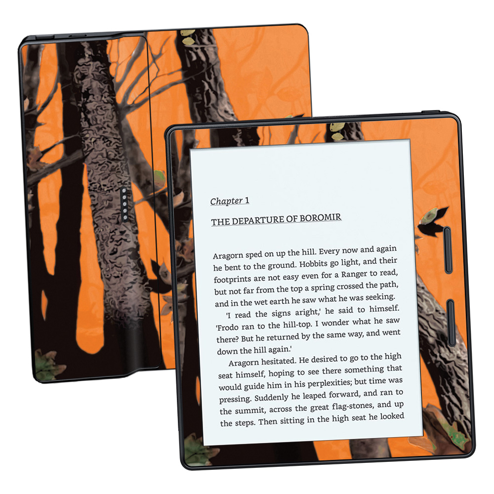 MightySkins AMKOA17-Orange Camo Skin for Amazon Kindle Oasis 6 in. 8th Gen - Orange Camo