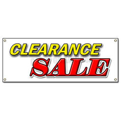 SignMission B-Clearance Sale 18 x 48 in. Clearance Sale Banner Sign