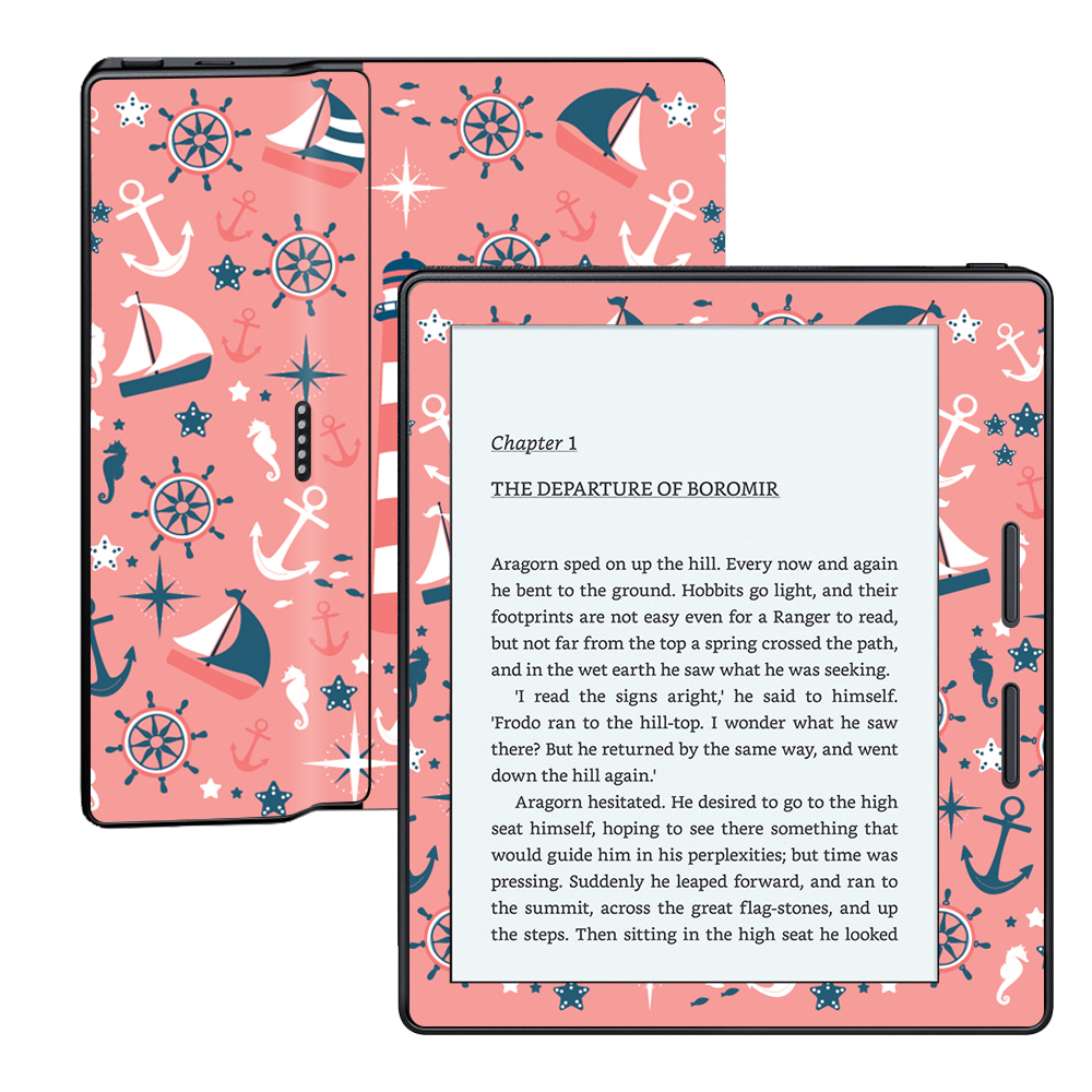 MightySkins AMKOA-Nautical Dream Skin for Amazon Kindle Oasis 6 in. 8th Gen Wrap Cover Sticker - Nautical Dream