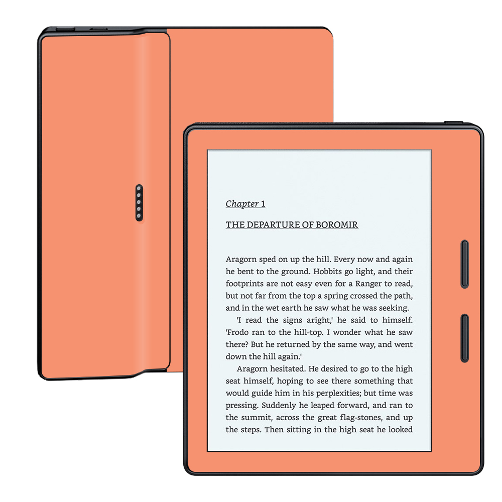 MightySkins AMKOA-Solid Peach Skin for Amazon Kindle Oasis 6 in. 8th Gen Wrap Cover Sticker - Solid Peach