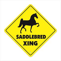 SignMission X-SADDLEBRED 12 x 12 in. Saddlebred Crossing Zone Xing Sign