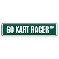 SignMission SS-624-Go Kart Racer 6 x 24 in. Go Kart Racer Street Sign