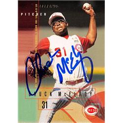 Autograph Warehouse 618697 Chuck Mcelroy Autographed Baseball Card - Cincinnati Reds&#44; SC - 1995 Fleer No.440