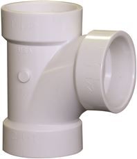 Nibco 92126 Drain Waste Vent PVC Sanitary Tee, 2 x 2 x 1.5 in.