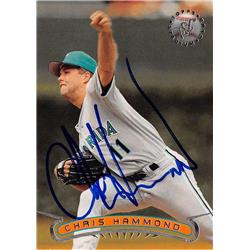Autograph Warehouse 619071 Chris Hammond Autographed Baseball Card - Florida Marlins 67 - 1996 Topps Stadium Club No.314