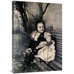 JensenDistributionServices 36 in. Her Favorite Doll Art Print - Gustave Claude E. Courtois