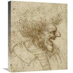 JensenDistributionServices 22 in. Caricature of a Man with Bushy Hair Art Print - Leonardo Da Vinci