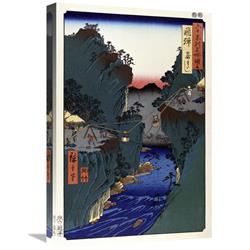 Global Gallery GCS-277989-22-142 22 in. Hida Province - Kago Watashi Basket Ferry Art Print - Hiroshige