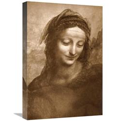 Global Gallery GCS-281576-22-142 22 in. Portrait of St. Anne Art Print - Leonardo Da Vinci