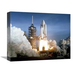 Global Gallery GCS-393587-1216-142 12 x 16 in. Launch of the First Flight of Space Shuttle Columbia, 1981 Art Print - NASA