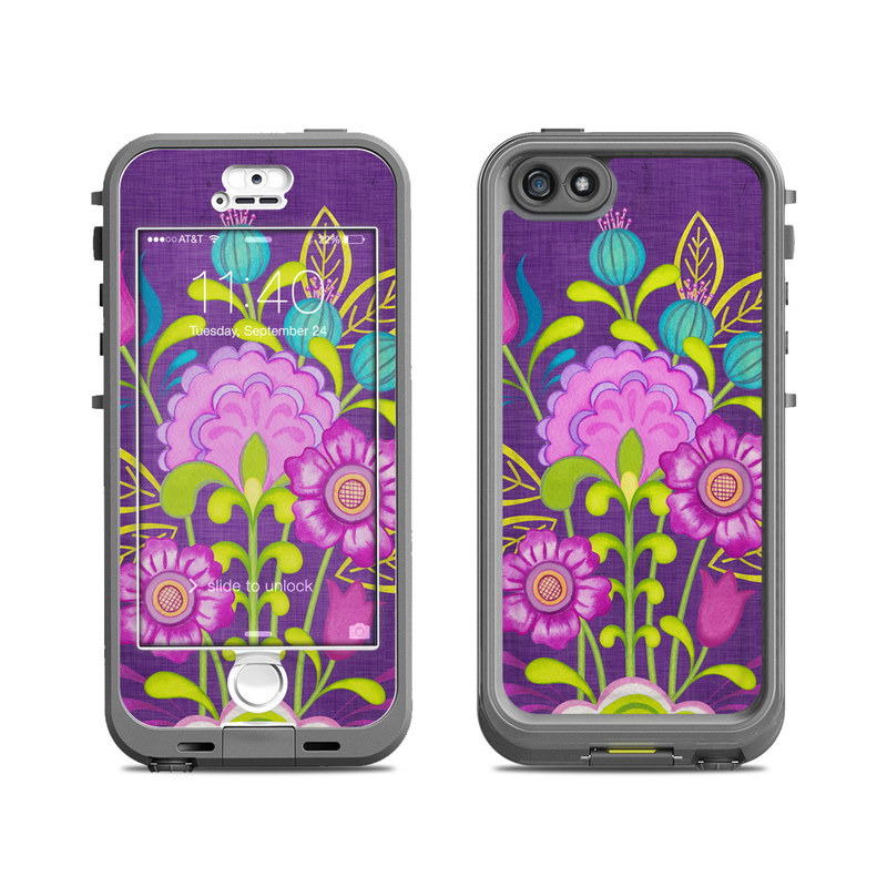 DecalGirl LN5S-FBOUQUET LifeProof iPhone 5S Nuud Case Skin - Floral Bouquet