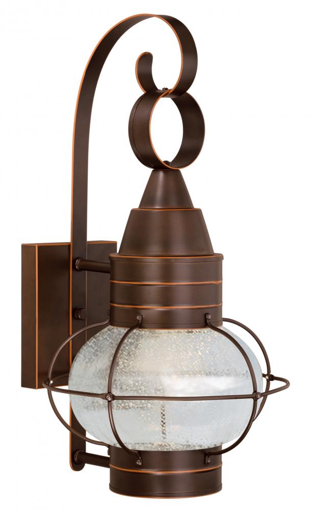 Vaxcel International T0249 10 in. Chatham Dualux Outdoor Wall Light, Burnished Bronze - Steel