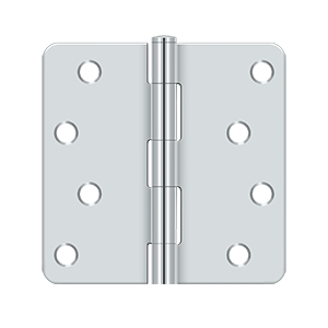 Deltana S44R426 Polished Chrome Hinge - 4 x 4 x 0.25 in.