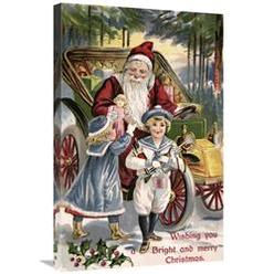 Global Gallery GCS-281242-30-142 30 in. Wishing You a Bright & Merry Christmas Art Print - Unknown