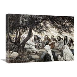 Global Gallery GCS-282894-22-142 22 in. Christs Exhortation to the Twelve Apostles Art Print - James Tissot