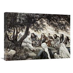 Global Gallery GCS-282894-30-142 30 in. Christs Exhortation to the Twelve Apostles Art Print - James Tissot