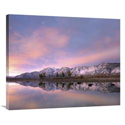 Global Gallery GCS-396277-36-142 36 in. Moon Over Carson Range with Carson River, Nevada Art Print - Tim Fitzharris