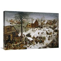 JensenDistributionServices 30 in. The Census at Bethlehem Art Print - Pieter Bruegel The Elder