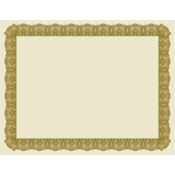 Geographics GEO49008 Tree Free Certificate with Gold Border - Natural