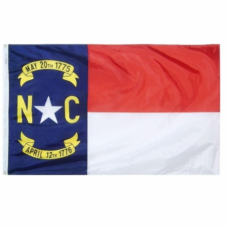 Annin Flagmakers 143960 3 ft. x 5 ft. Nyl-Glo North Carolina Flag