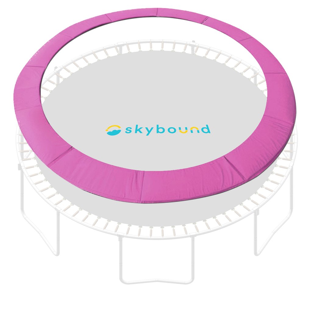 Skybound P1-1512BPN 15 ft. Trampoline Pad Spring Cover Fits Up To 8 in. Springs, Pink - Standard