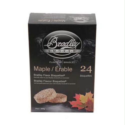 BRADLEY TECHNOLOGIES Bradley Smoker BTMP24 Maple Bisquettes 24 Pack