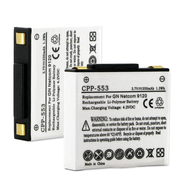 Empire CPP-553 3.7VGN Netcom Jabra Gn9120 350 mAh Li-Poly Battery - 1.29 watt