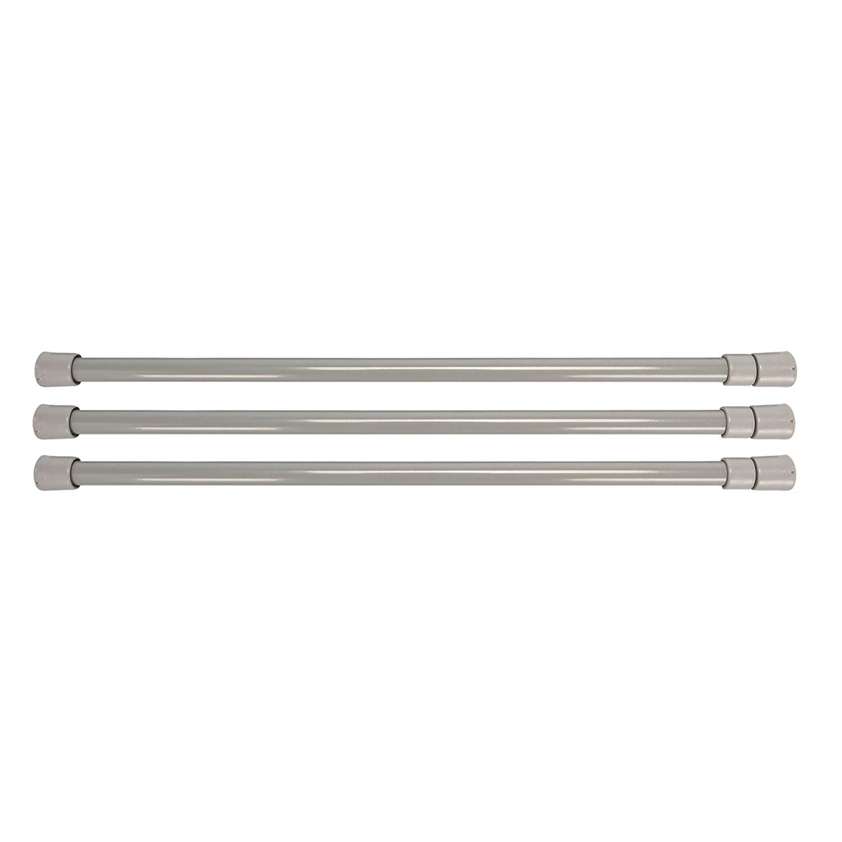 Camco 1304.4055 16 to 28 in. 44055 Refrigerator Bars, Gray - Pack of 3