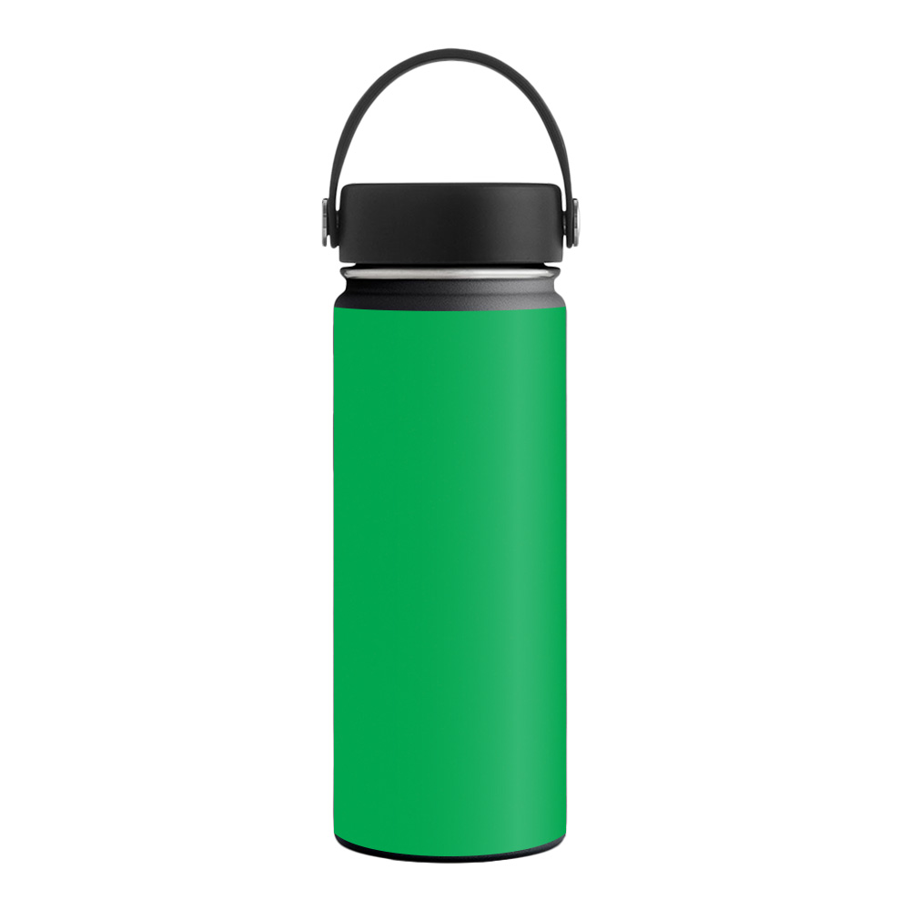 MightySkins HFWI18-Solid Green Skin for Hydro Flask 18 oz Wide Mouth - Solid Green