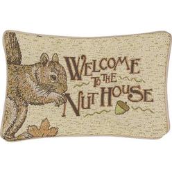 MANUAL WOODWORKERS & WEAVERS Manual Woodworker Manual Nuthouse 12.5 x 8.5-Inch Decorative Throw Pillow