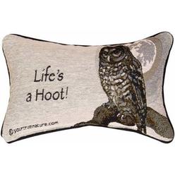 MANUAL WOODWORKERS & WEAVERS Manual Woodworkers Manual The Lodge Collection Reversible Throw Pillow, 12.5 X 8.5-Inch, Advice from a Owl X Your True Nature