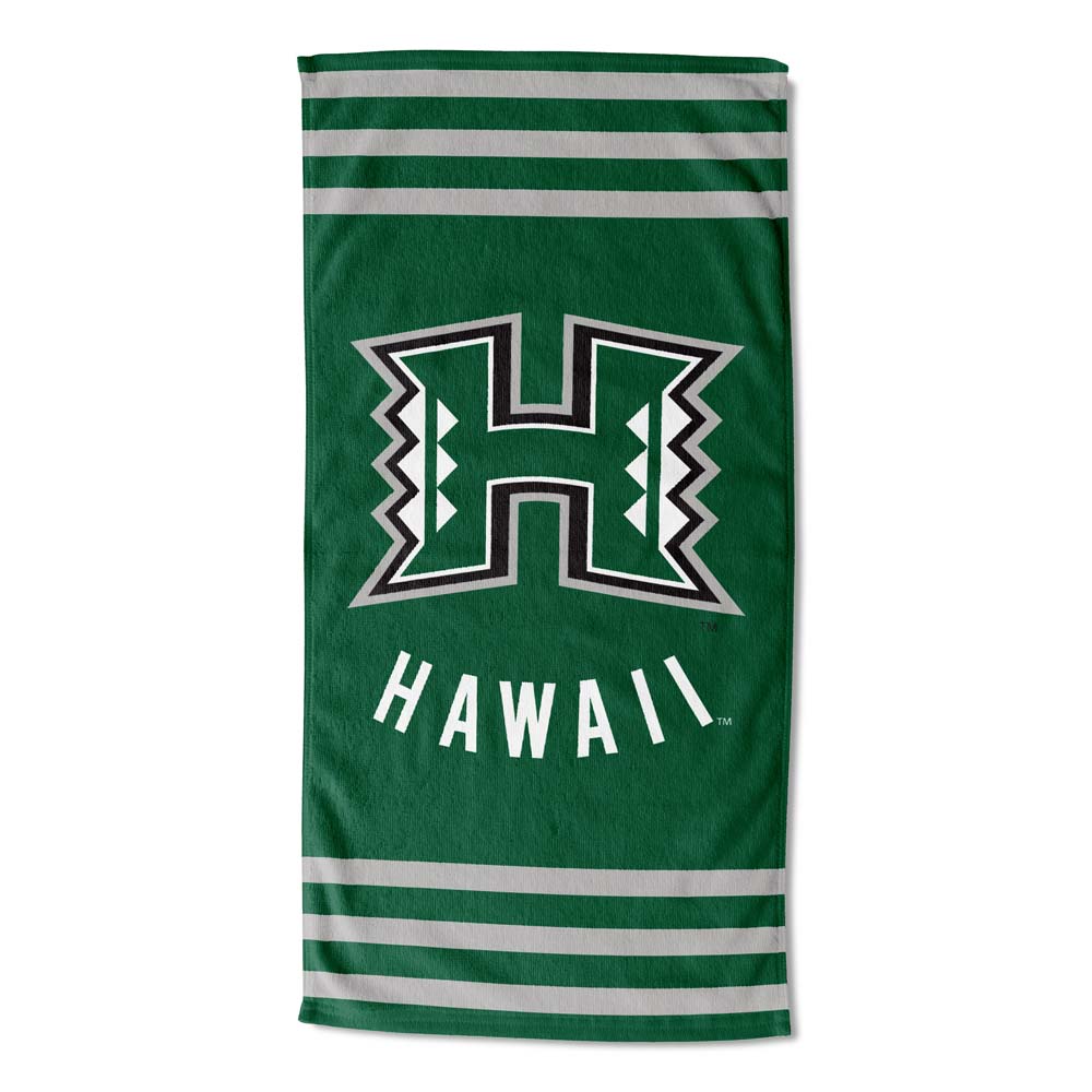The Northwest Group 1COL-62005-0110-RET 30 x 60 in. Hawaii Warriors Stripes Beach Towel