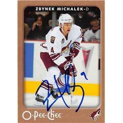 Autograph Warehouse 651641 Zbynek Michalek Autographed Hockey Card - Phoenix Coyotes 2006 O-Pee-Chee No.385