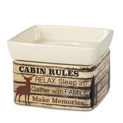 Dicksons TW23CR Cabin Rules Wax Oil Candle Scent Warmer