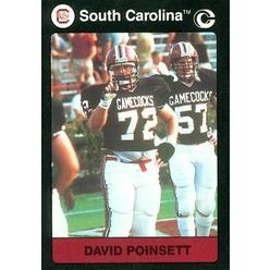 Autograph Warehouse 97053 David Poinsett Football Card South Carolina 1991 Collegiate Collection No. 47