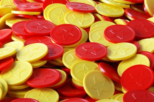 LastPlay Embossed Tokens in Yellow with Star