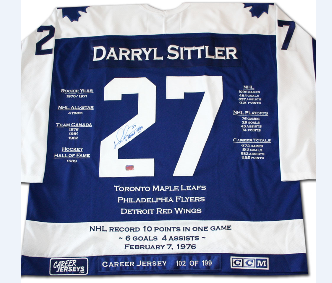 Career Jerseys Darryl Sittler Career Jersey
