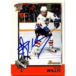 Autograph Warehouse 653997 Shane Willis Autographed Hockey Card - Lethbridge Hurricanes - 1998 Bowman Rookie No.75
