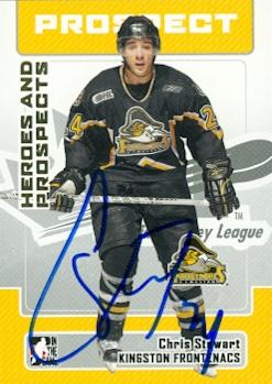 Autograph Warehouse 55724 Chris Stewart Autographed Hockey Card 2006 Heroes and Prospects No .110