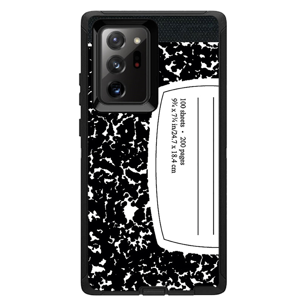 MightySkins OTDSAGNO20UL-Composition Book Skin for Otterbox Defender & Samsung Galaxy Note20 Ultra 5G - Composition Book
