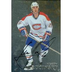 Autograph Warehouse 62154 Martin Ruchinsky Autographed Hockey Card Montreal Canadiens 1998 In The Game No. 221