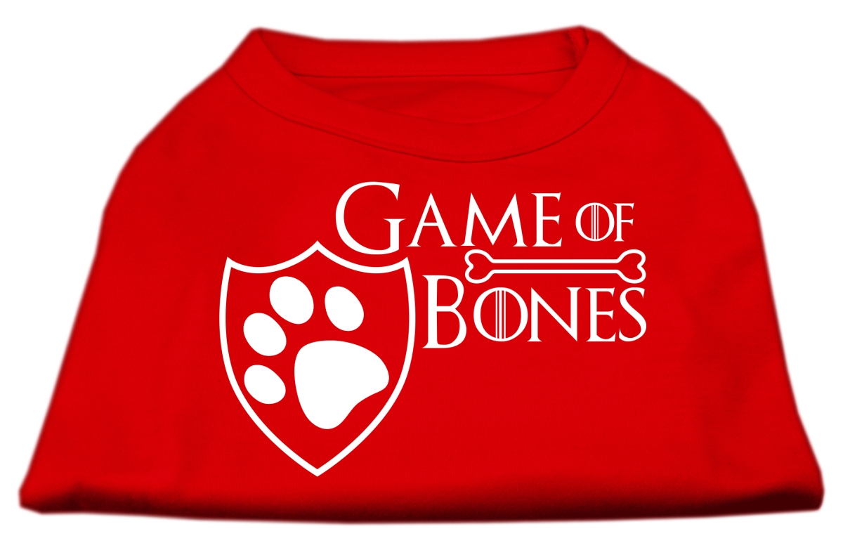 Mirage Pet Products 51-159 SMRD Game of Bones Screen Print Dog Shirt, Red - Small 10