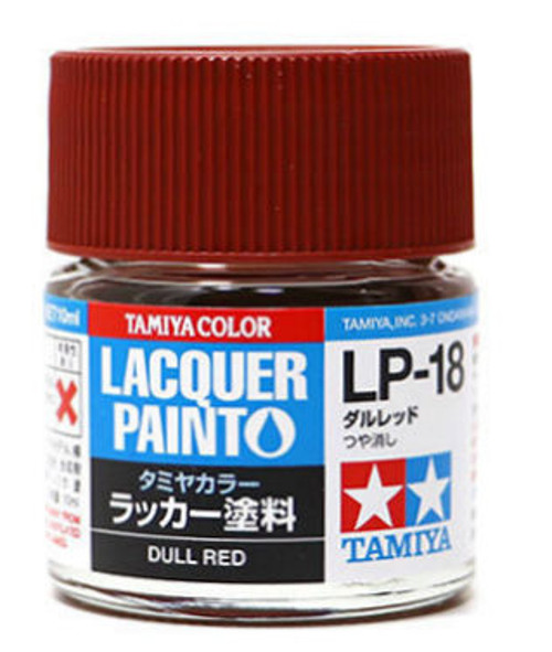 TAMIYA TAM82118 10 ml Lacquer Paint LP-18 Dull Bottle - Red
