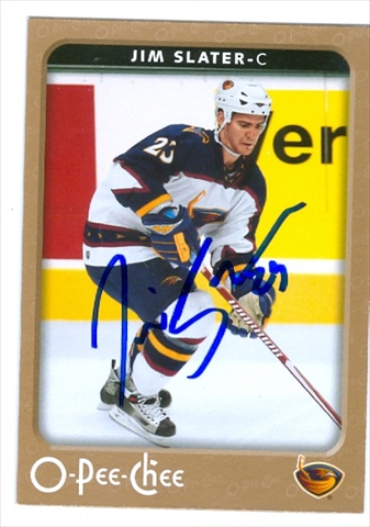 Autograph Warehouse 37108 Jim Slater Autographed Hockey Card 2006-2007 O-Pee-Chee