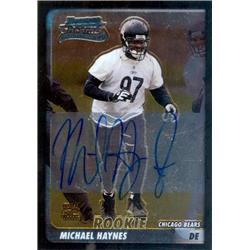 Autograph Warehouse 638298 Michael Haynes Autographed Football Card - Chicago Bears 2003 Bowman Chrome Rookie - No.224